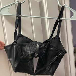 Bebe bustier or crop top. black